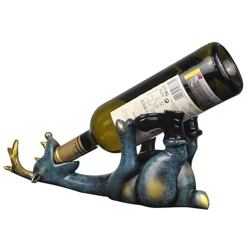 

Creative Resin Elk Wine Rack Holder Home Bar Decoration Crafts (Elk)