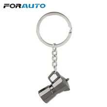 FORAUTO автомобильный брелок для ключей Moka Pot в форме брелка, креативный подарок, металлические брелки, брелок для ключей, автомобильные аксессуары, автостайлинг