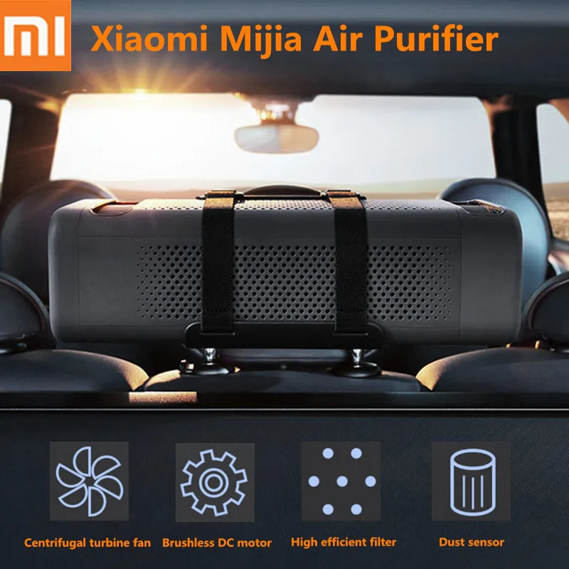 

Xiaomi Mijia Air Purifier Double Fan Removing Aldehydes Car Charger Version PM2.5 Filter Intelligent Air Freshener APP Control