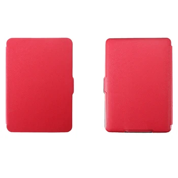 

Magnetic PU Leather Cover Case slim for Amazon Kindle Paperwhite (Cross pattern)