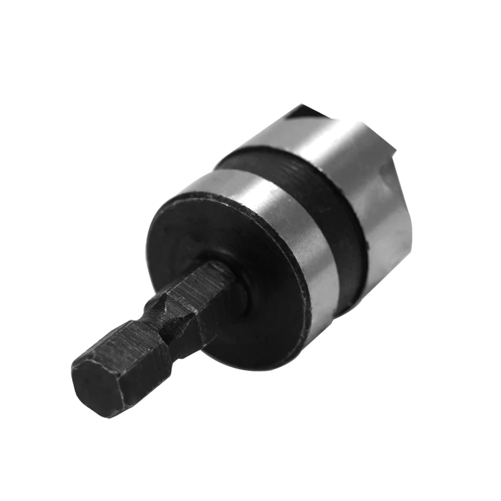 High Carbon Steel Chamfer Hex Handle Countersink Boring Set for Wood Soft Metal Quick Change Drill Bit Tools Chamfering Machine