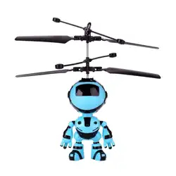 RC рука Индуктивный Летающий робот самолета подзарядки Инфракрасный Индукционная Игрушка антистресс дети мигающей подсветкой летающие