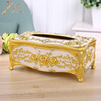 

Tissue Box Universal Luxury European Paper Rack Office Office Accessories Home Office Hotel Car Face Case Holder WSHYUFEI