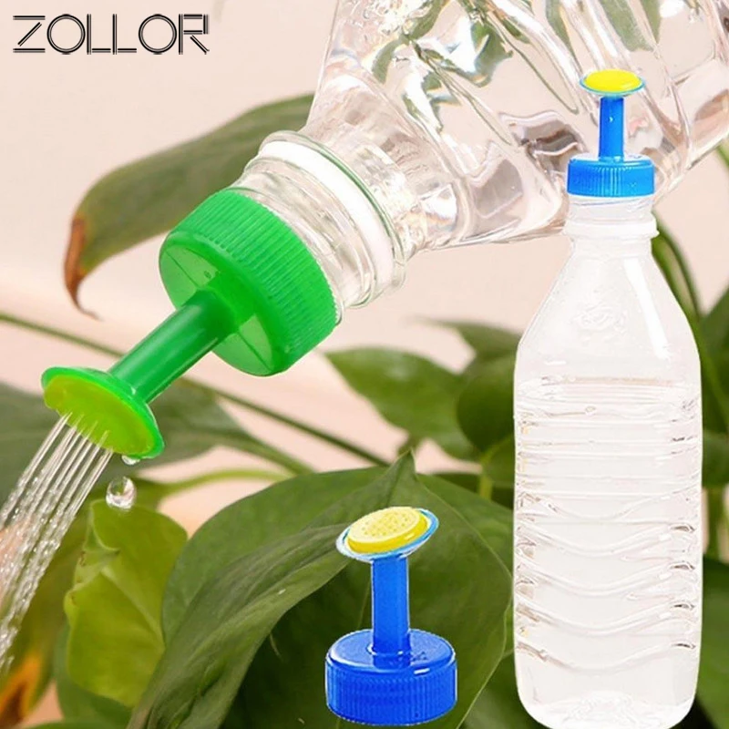 

ZOLLOR 2pc Bottle Cap Sprinkler Pot Watering Bottle Nozzle PVC Plastic Watering Little nozzle sprinkler Head Watering