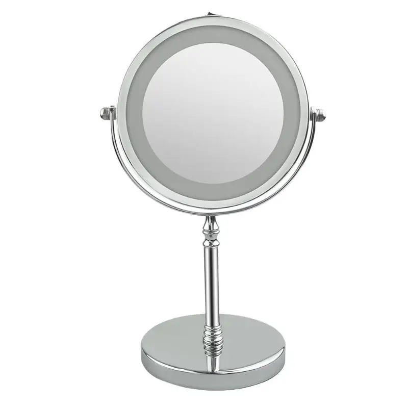 10X складной светодиодный макияж зеркало 360 Вращение гибкий настенный светодиодный зеркало для макияжа, инструменты для макияжа, зеркало с светодиодный светильник, Прямая поставка