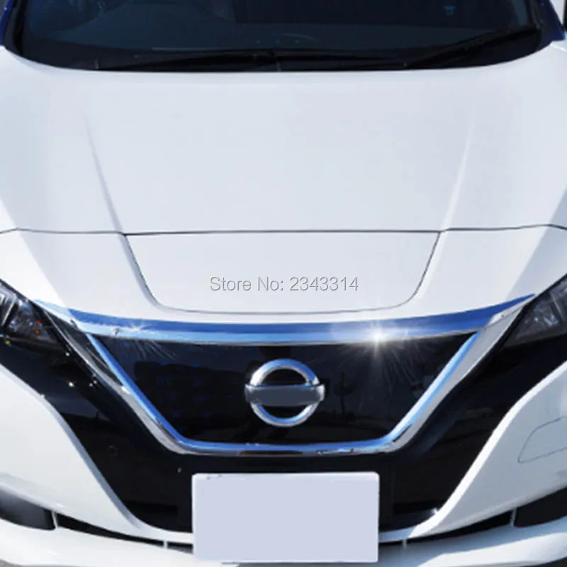 Передняя решетка радиатора двигателя для Nissan Leaf ZE1 2017 2018 2019 ABS хромированные