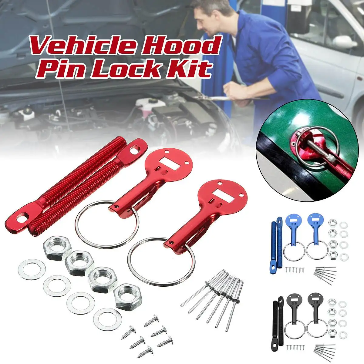 Buy A Set Universal Car Hoods Top Cover Racing Sport