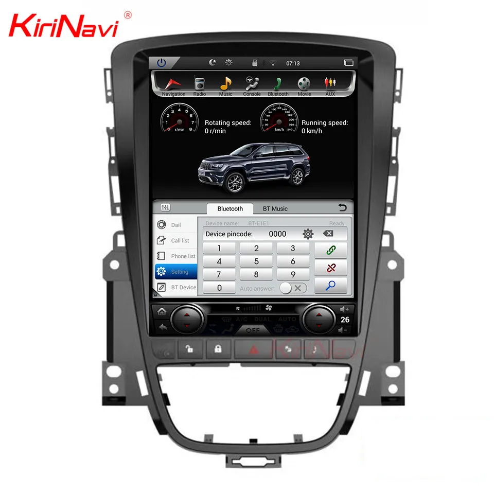 Clearance KiriNavi Vertical Screen Tesla Style 10.4inch Touch Screen Car dvd Gps Navigation For Opel Sstra J Multimedia Android 7.1 2+32 5