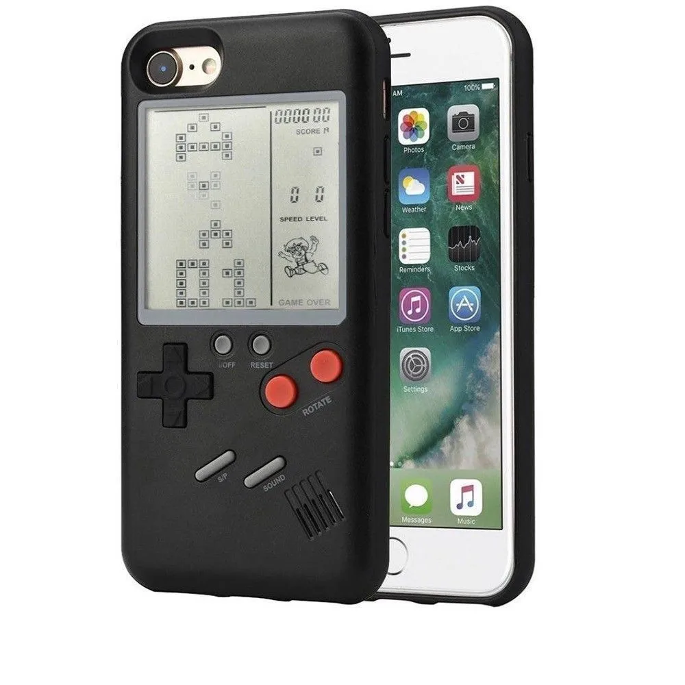 

for iphone xs max retro Tetris Soft PC play Game stress reliever for Gameboy phone case
