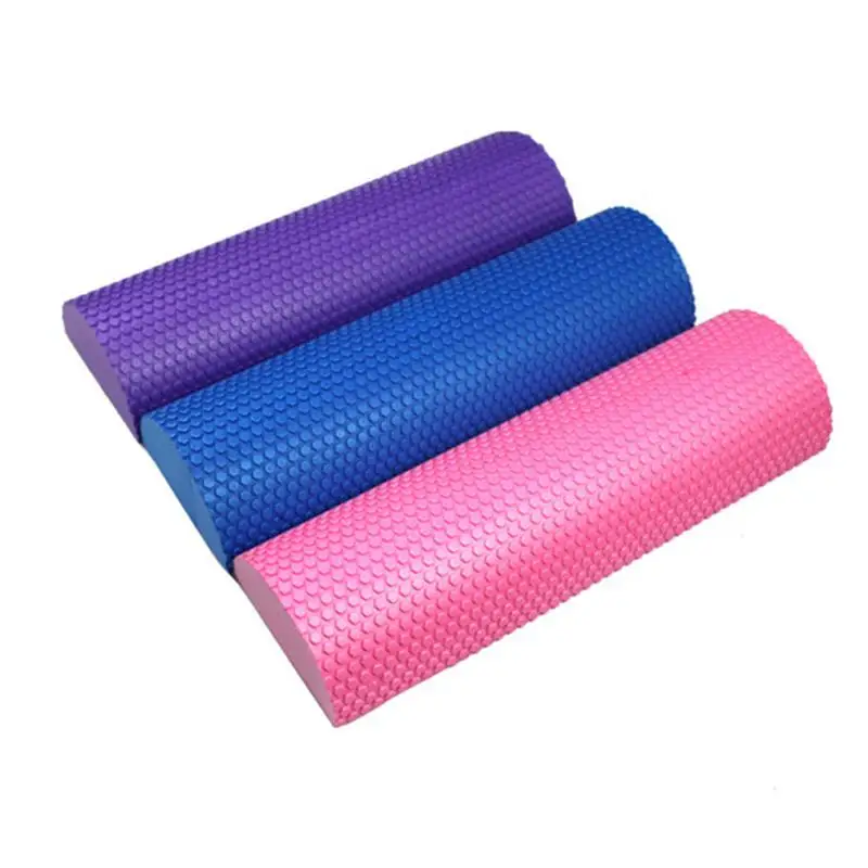 30-45cm Half Round EVA Massage Foam Roller Yoga Pilates Fitness Equipment Balance Pad Yoga Blocks With Massage Floating Point