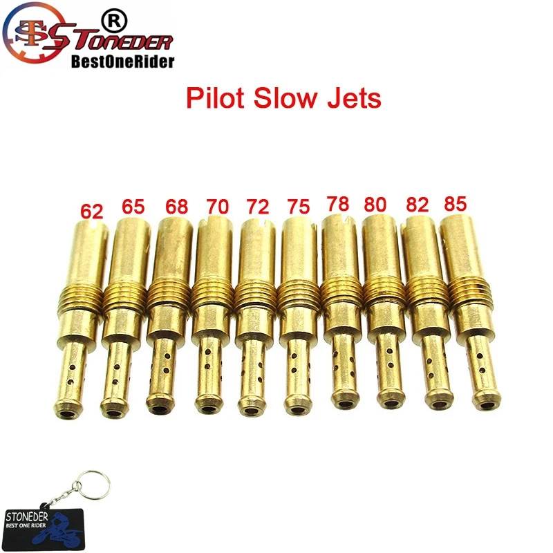 Карбюратор STONEDER Pilot Slow Jets #62 65 68 70 72 75 78 80 82 85 для Keihin N424-21 PJ PWK PWM PE PD Carb | Автомобили и