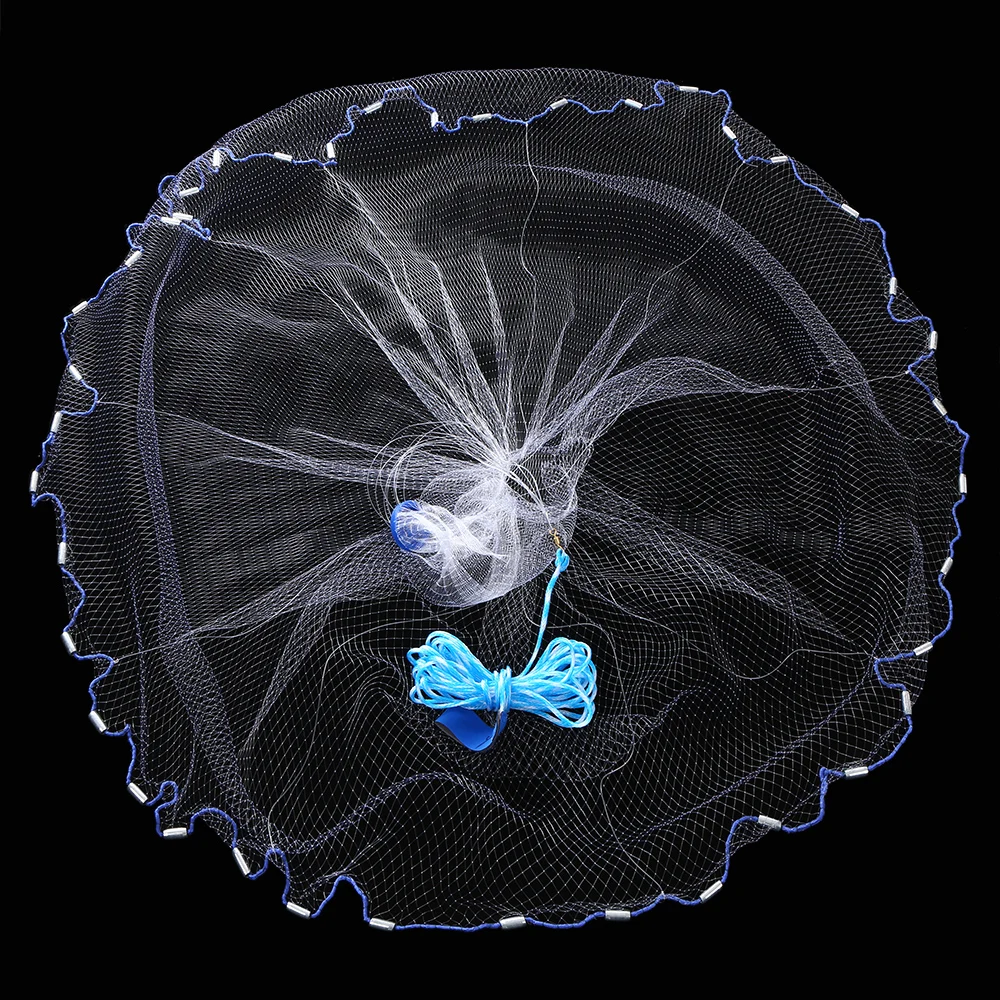 

Usa Hand Fishing Casting Network Nylon Cast Net Bottom Diameter 2.4m Fishing Net 10m Rope Fishing Tackle Tools Outdoor Sports