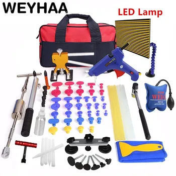 WEYHAA PDR Tools Kit Paintless Dent Repair Dent Removal Car Tools Repair Dent Puller LED Lamp Reflector Board Hand Tool Set 8 WEYHAA PDR Tools Kit Paintless Dent Repair Dent Removal Car Tools Repair Dent Puller LED Lamp Reflector Board Hand Tool Set 8