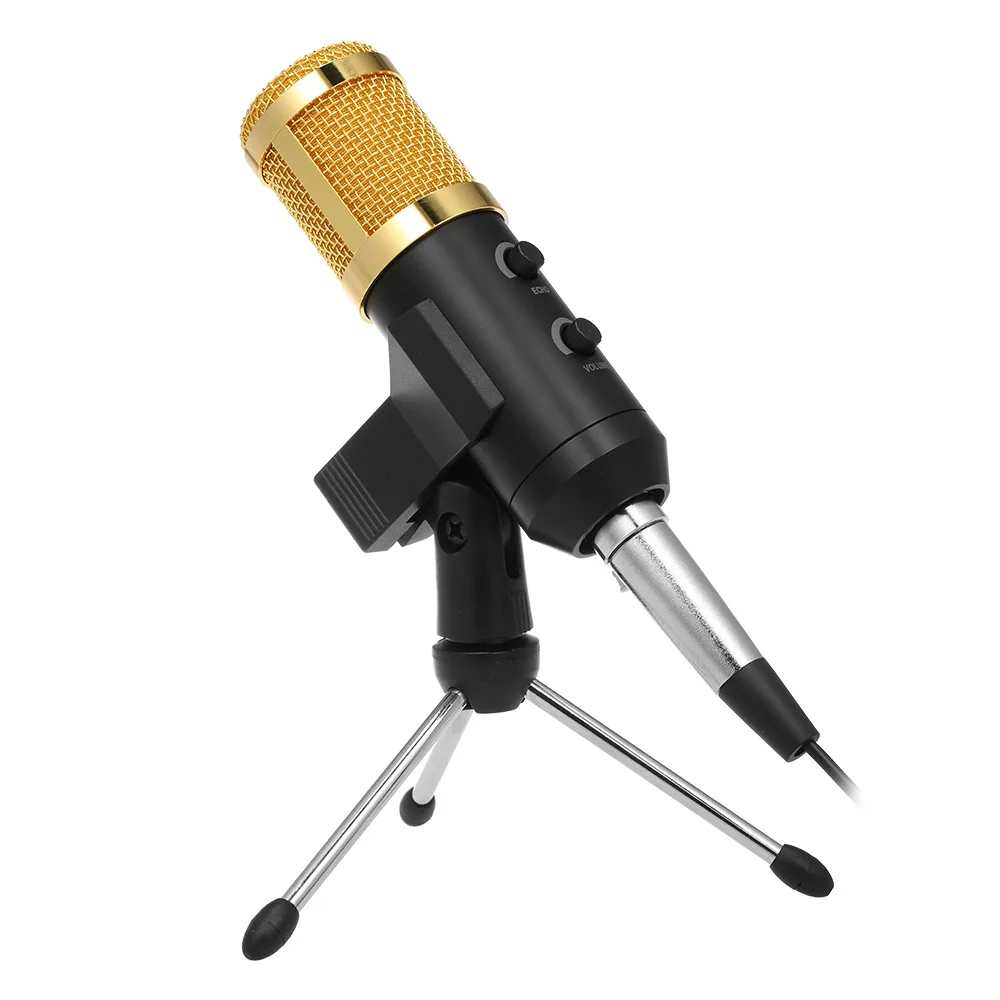 USB конденсаторный микрофон USB Запись микрофон Plug& Play для домашней ...