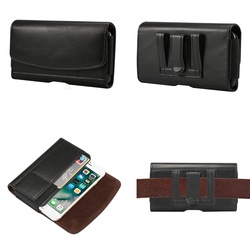 

Black Holster Leather Phone Pouch Case Belt Clip For Xiaomi Redmi Note 6 Pro Card Holder Cover For Xiaomi Redmi Note 5A 4X 4 3 2