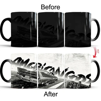 

American Gods Mug Coffee Mugs Heat Sensitive Morph Mugs Transforming Cup