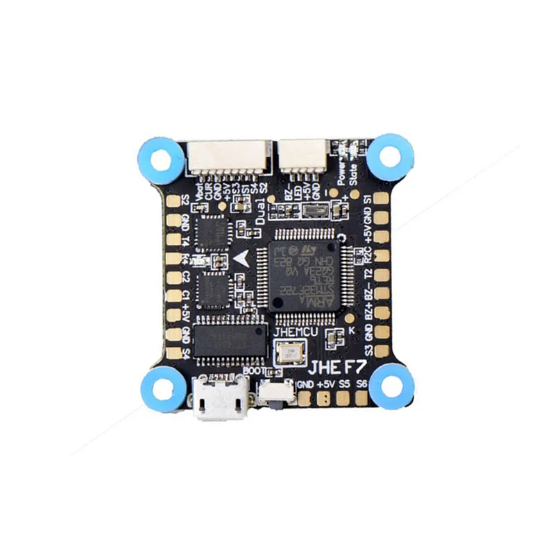 JHEMCU 30 5x30 5 мм двойной гироскоп F7 Контроллер полета AIO OSD 5V 8V BEC и черная коробка для