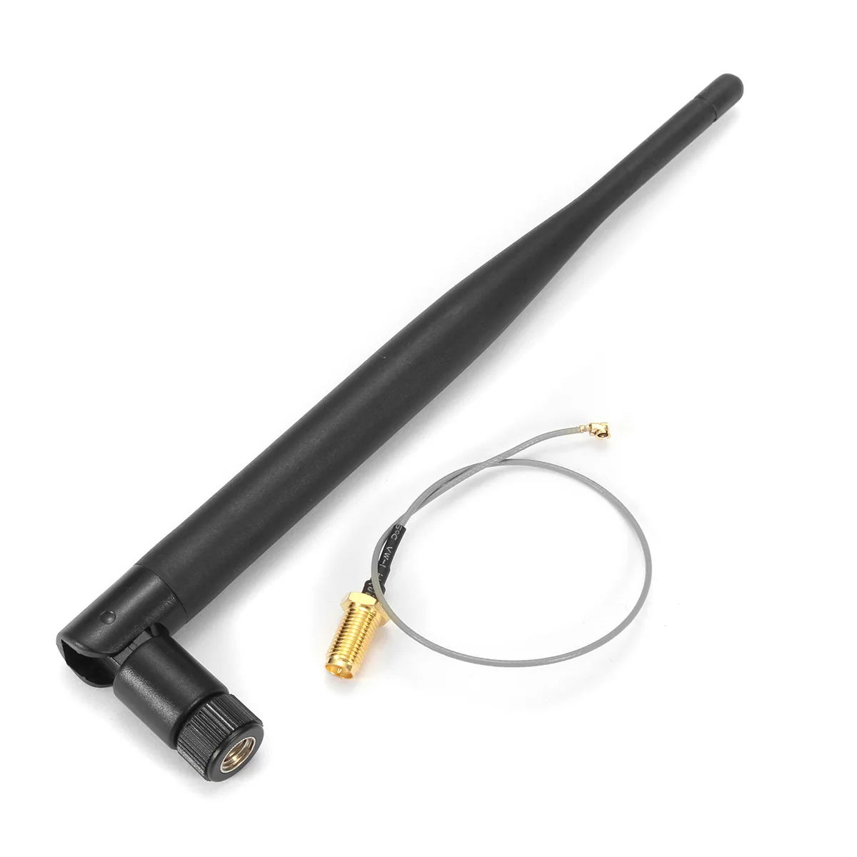 

2PCS/lot 2.4GHz 3dBi WiFi 2.4g Antenna Aerial RP-SMA Male wireless router+ 17cm PCI U.FL IPX to RP SMA Male Pigtail Cable