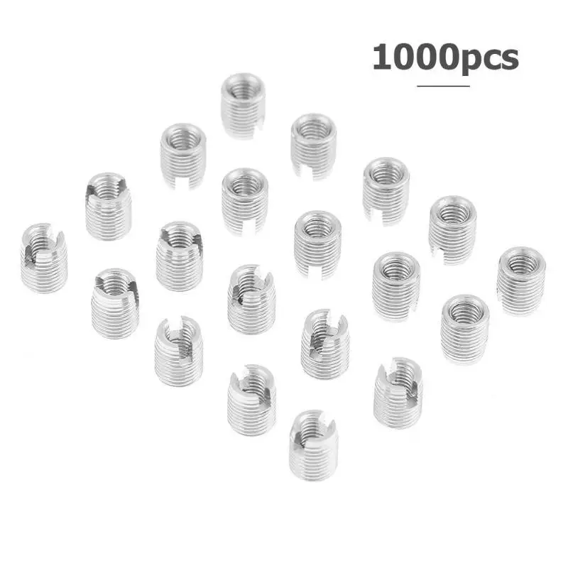 

20pcs M3 Self Tapping Slotted Thread Sleeve Screw Bolts Nut Threaded Insert