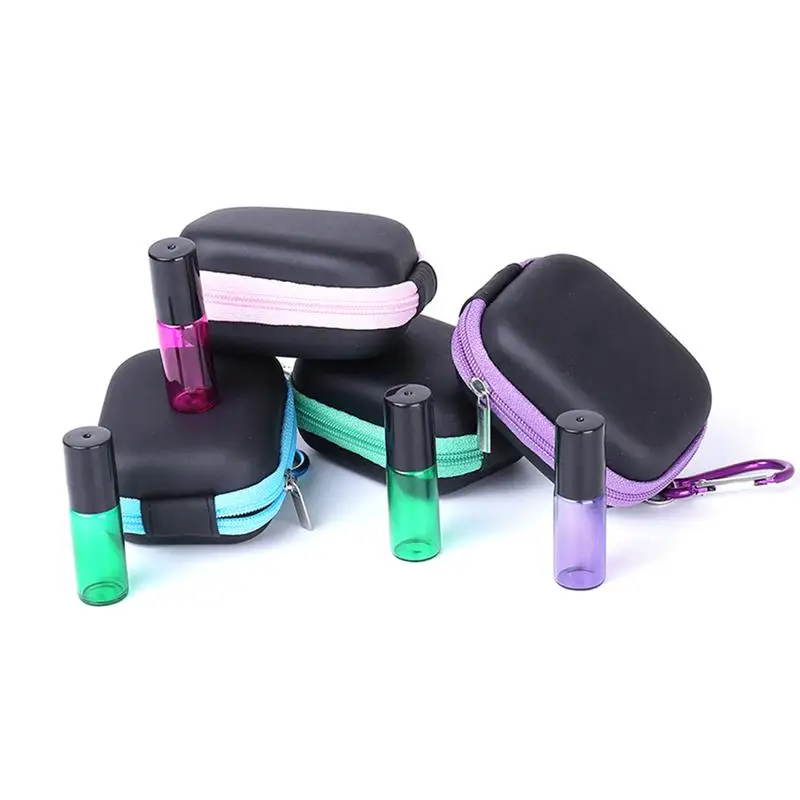

5ml Essential Oils Storage Holder Portable Durable Bottles Waterproof Stoarge Box Bag for Women Daily Use Travel