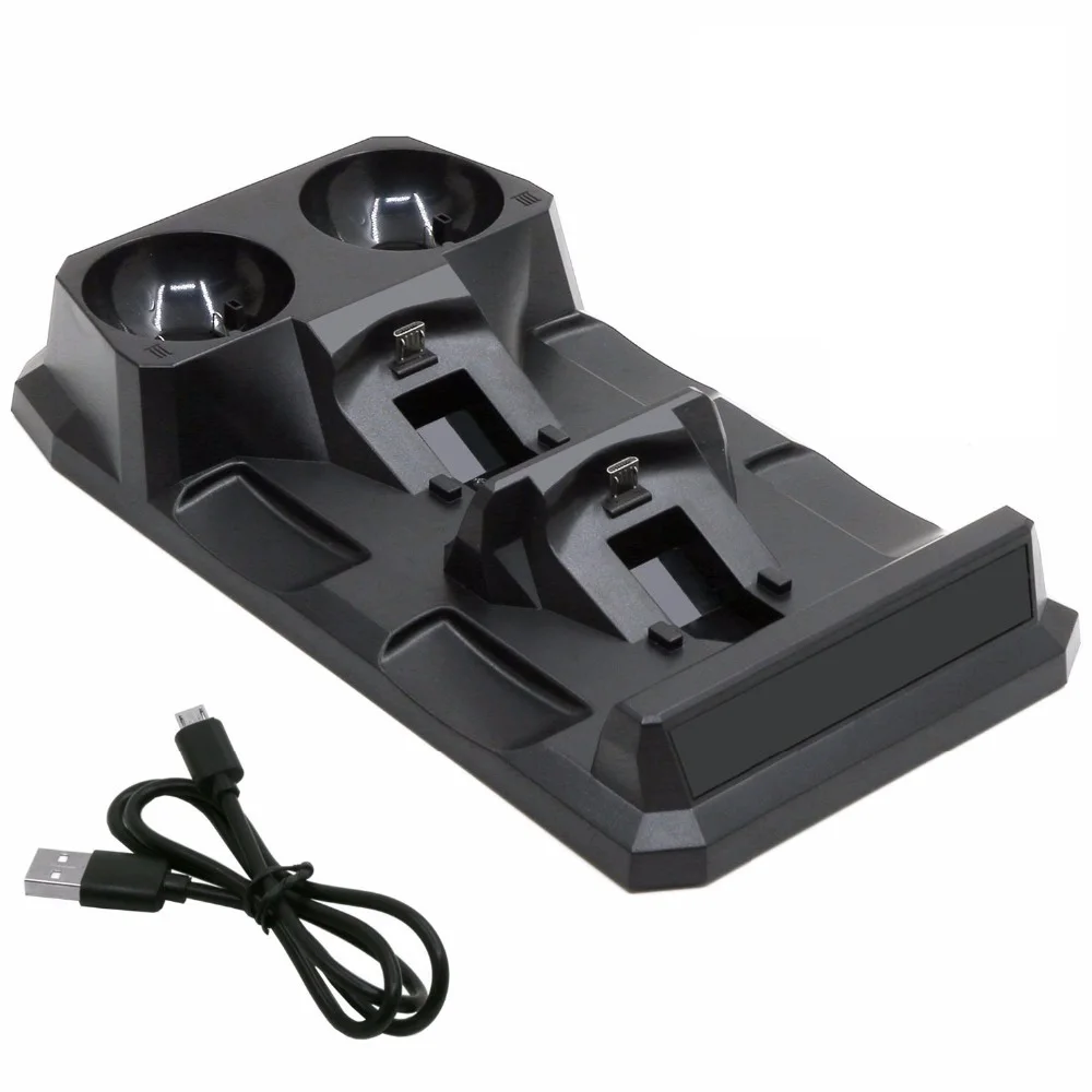 

For Playstation 4 Ps4 Slim Pro Ps Vr Ps Move Motion Controllers 4 In 1 Charger Usb Charging Dock Station Storage Stand