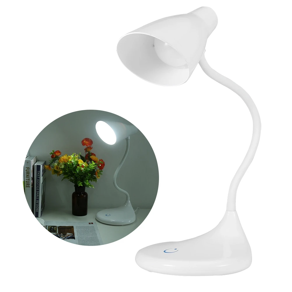 

LED USB Charging Desk Lamp Touch Control Table Light With Gooseneck For Study Bedroom 18PCS 2835 leds DC 5V Table Lamp Led