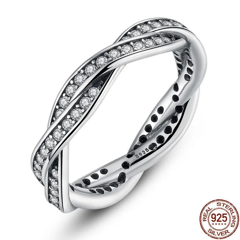 

8 Style Braided Pave ,leaves My Princess Queen Crown Silver Ring Twist Of Fate Stackable Ring Anniversary Sale 2018