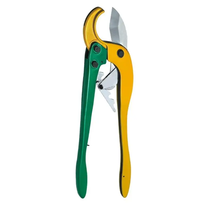 

Alloet PVC Pipe Cutter Ratchet Scissors Plumbing Cutter Hose Cutting Hand Tool Aluminum Alloy Heavy Structure Design