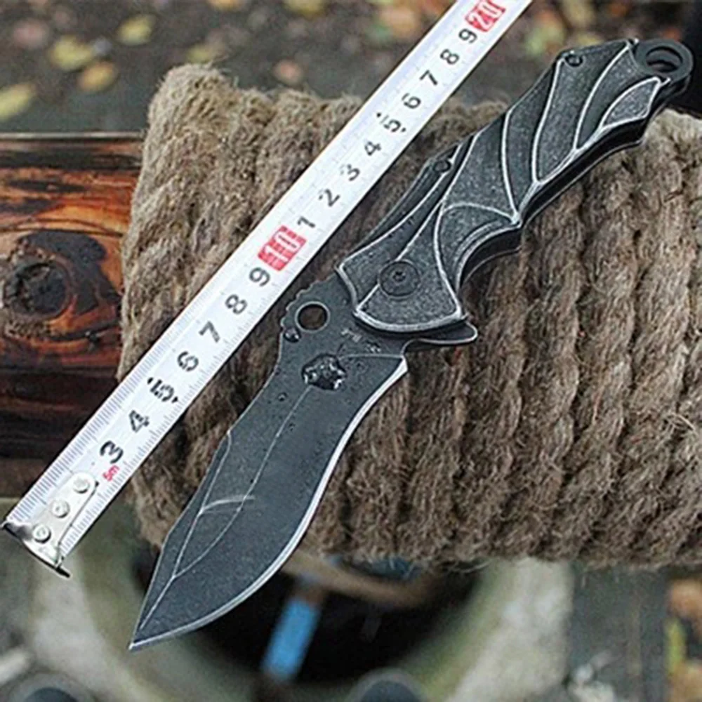 

OWLOD034 Tactical Outd Folding blade knife High Custom Hunting Handmade 440C STEEL camping knife outdoor stainless steel knive