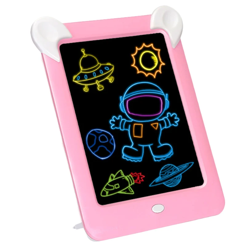 

Kids Adults Magic Drawing Board 3D Led Sign Display Panel Artist Luminous Stencil Table Pad Drawing Toy Painting Tool