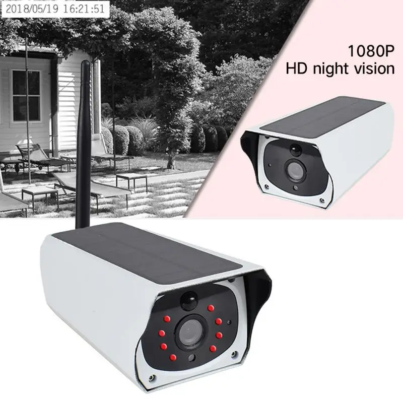 

Solar WiFi wireless surveillance HD camera infrared night vision CMOS emote wakeup IP67 two-way voice call remote monitorinG #40