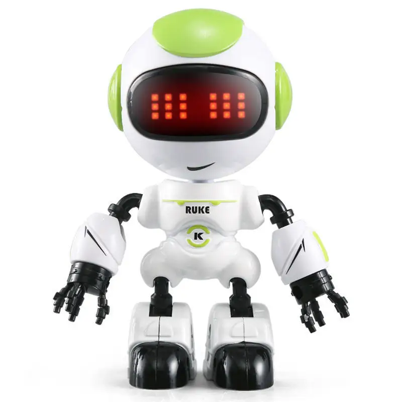 JJRC R8 RUKE Touch Control DIY Gesture Mini Smart Voiced Alloy Robot Toy RC Robots Blue Green Orange For Children Kids Gifts
