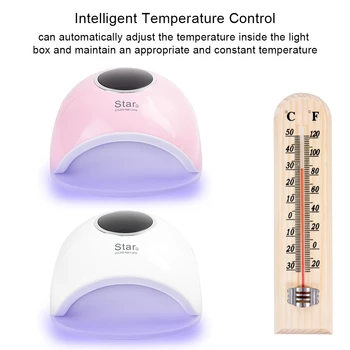 

72W LED UV Nail Dryer Smart Nail Phototherapy Gel Polish Curing Tools