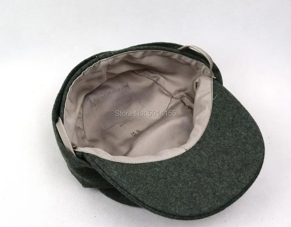 Collectable German Officer M43 WH EM field  Panzer Wool Cap Hat Green 4