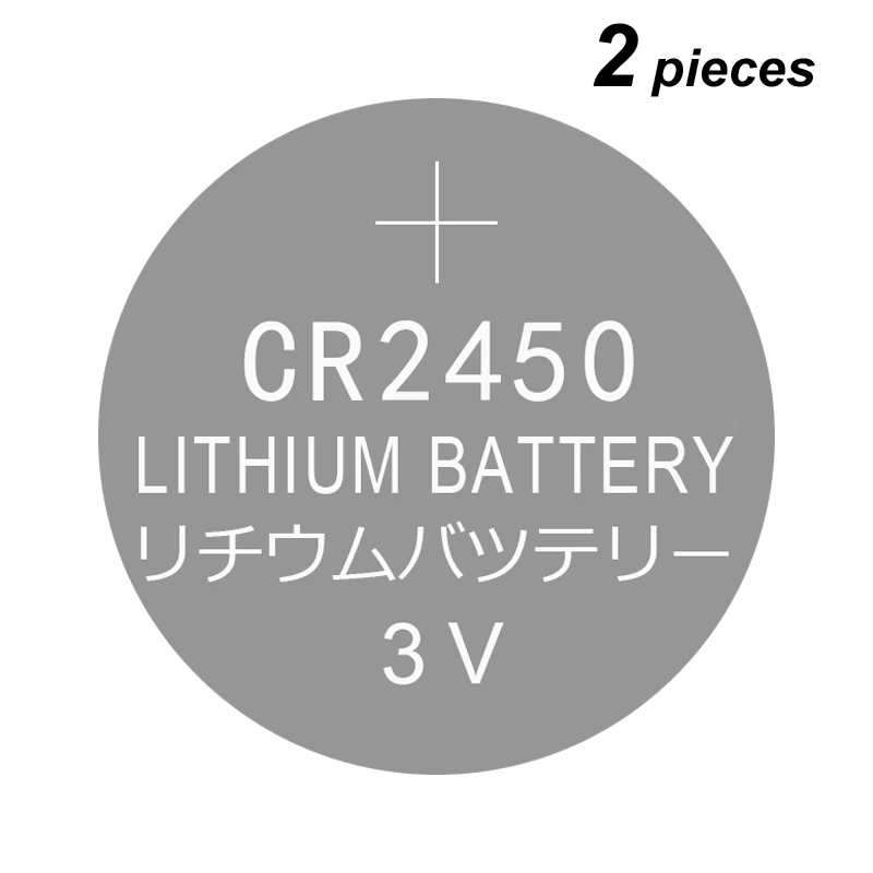 Литиевая Кнопочная батарея для монет CR2450 3V 2 штуки 2450 для BMW/VOLVO Автомобильный ключ пульты дистанционного управления