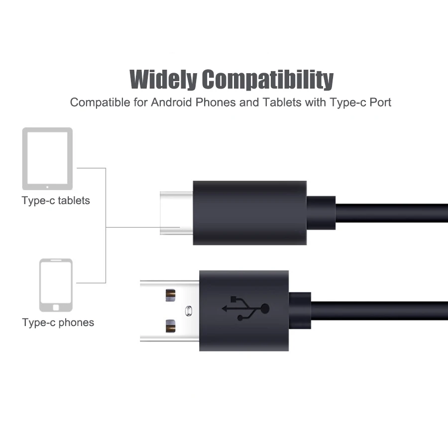 USB 3,1 Тип C кабель USB type-C функцией быстрой зарядки Тип кабеля type-C 3,1 зарядный usb-шнур для samsung S9 S8 S7 Note 8 Xiaomi Mi5 Mi6 кабель для передачи данных