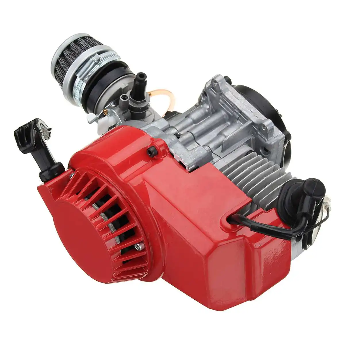 Motor de Motor completo de motociclo de 2 tiempos 49cc con carburador de filtro de aire para bicicleta Mini Dirt ATV Quad