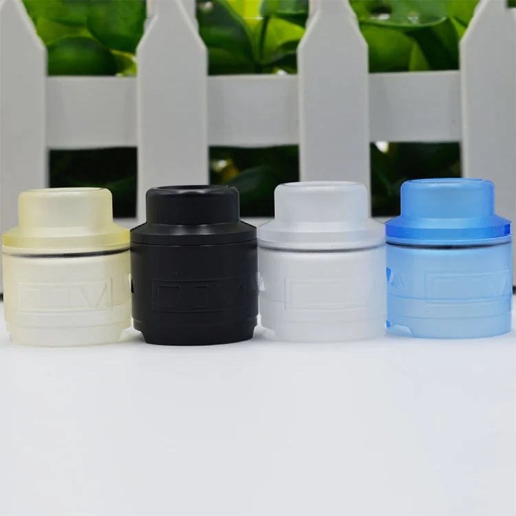 

Drip tip with replacement clear black pc pom tube tank set heat resistance for djv dejavu rdta vape tank accessories
