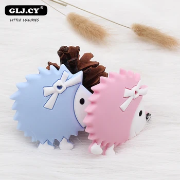 

1pc Cute Hedgehog Baby Silicone Teether DIY Pacifier Clip Pacifier Chain Gum Chew BPA Free Pendant Dummy Clip Toy Gift
