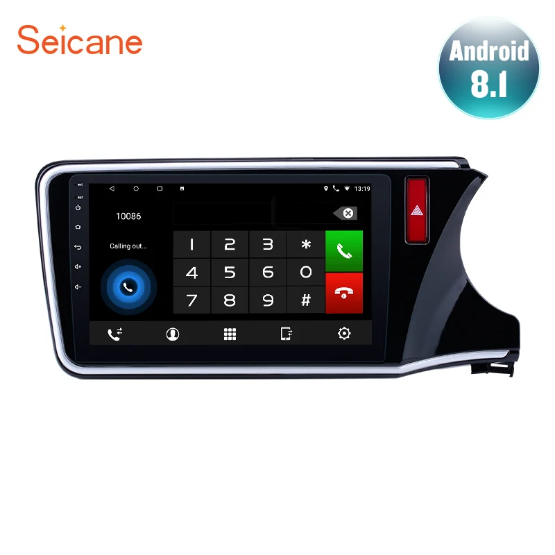 

Seicane Android 6.0/7.1/8.1 10.1" Touch Screen Car Radio GPS Multimedai Player Head Unit For 2014 2015 2016 2017 HONDA CITY RHD