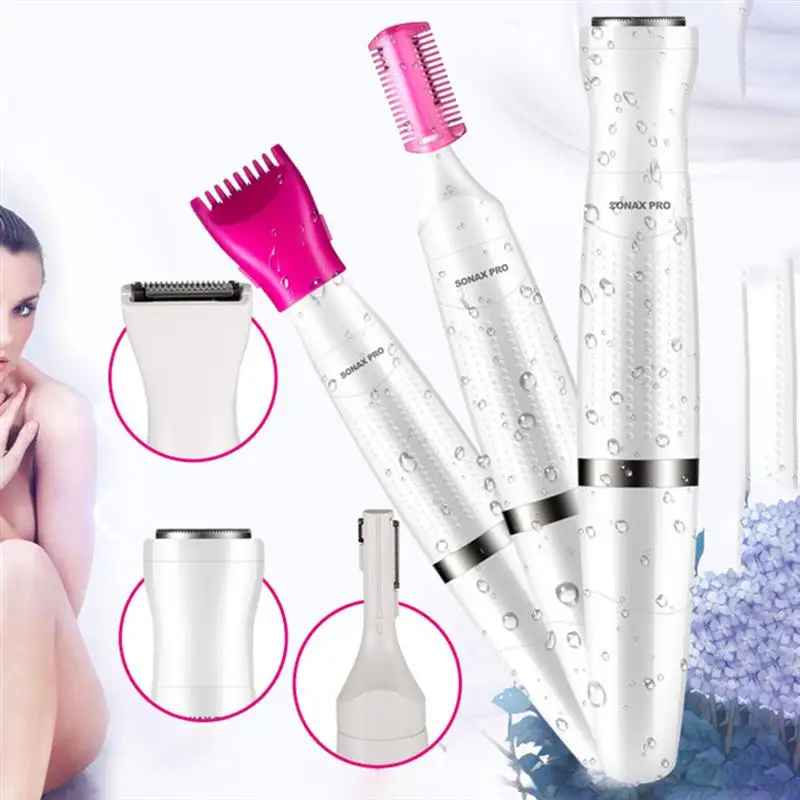 

Waterproof Electric Shaver For Pubic Hair Women Bikini Underarm Body Lady Epilator Hair Removal Cordless Minitrimmer Set