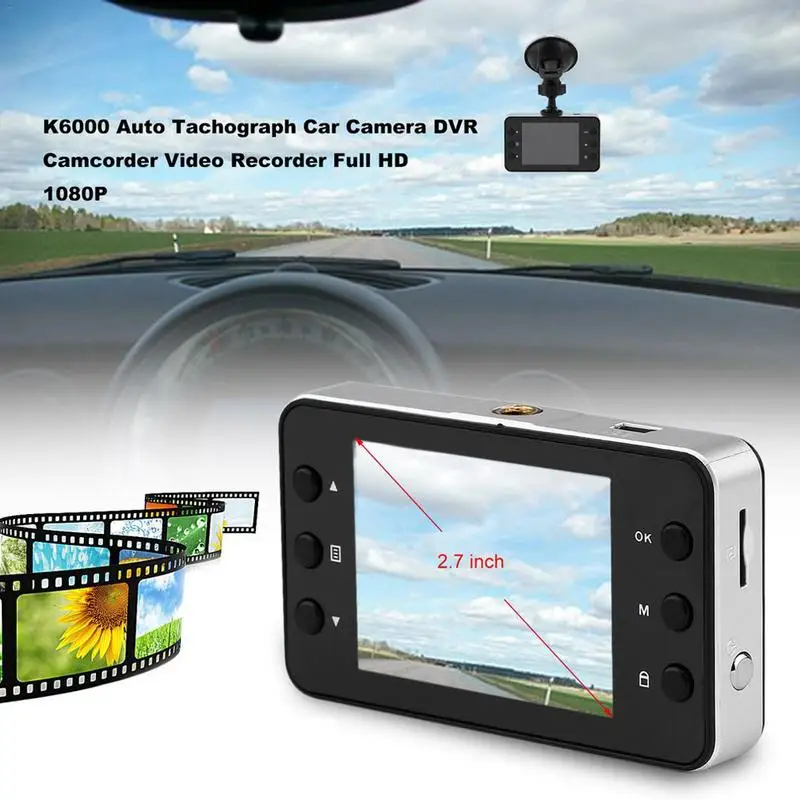 

2.7 inch Car DVR Full HD 1080P FH06 Rearview Car Camcorder Driving Video Recorder Rearview Cameras Dash Cam Auto Vehicle K6000