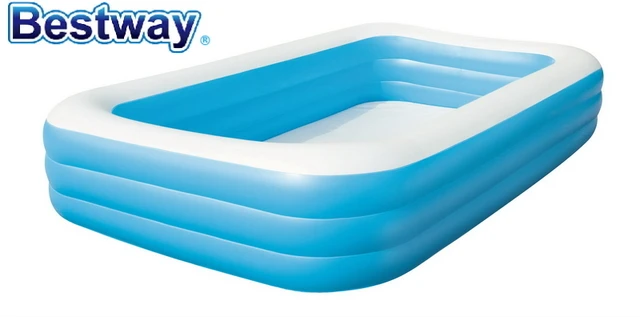 Piscine Gonflable Rectangulaire à Trois Anneaux Bestway 54009 Pour