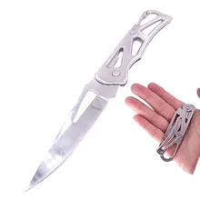 Cuchillo de bolsillo de pelado plegable de acero inoxidable, Mini cuchillo plegable portátil, cortador de frutas, herramienta de supervivencia para campamento al aire libre