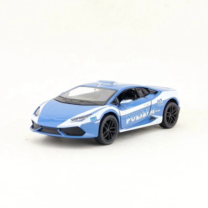

KINSMART Diecast Metal Model/1:36 Scale/Huracan LP610-4 Police toy Super Car/Pull Back/Educational Collection/Gift For Kid