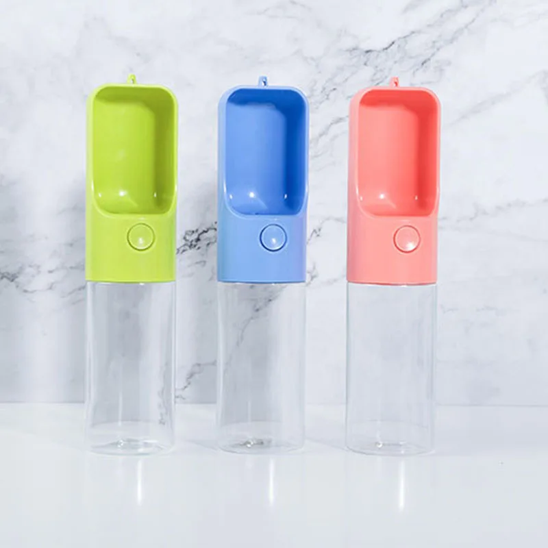 

Pet Outdoor Travel Out Of The Water Cup 450ML Capacity Pink Blue Green Small Size Large Feeders Drinking Leakproof Capacity 29