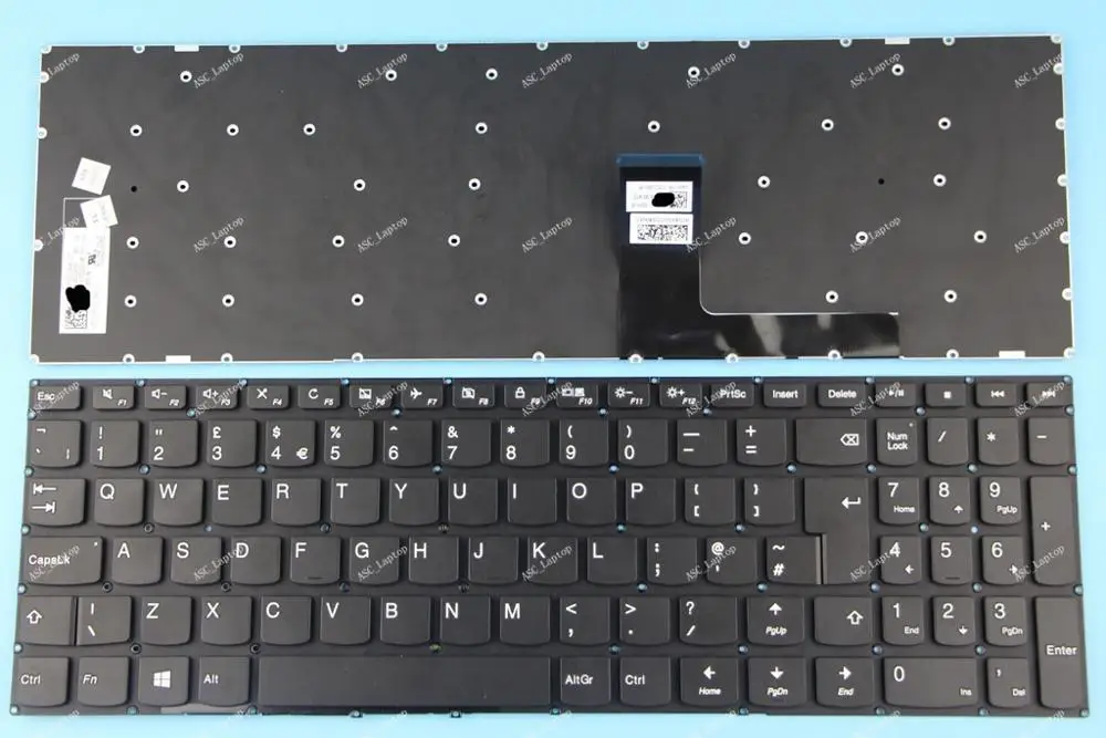 

Новая Оригинальная английская клавиатура QWERTY для ноутбука Lenovo V310-15IKB V310-15ISK V510-15IKB, черная, без рамки