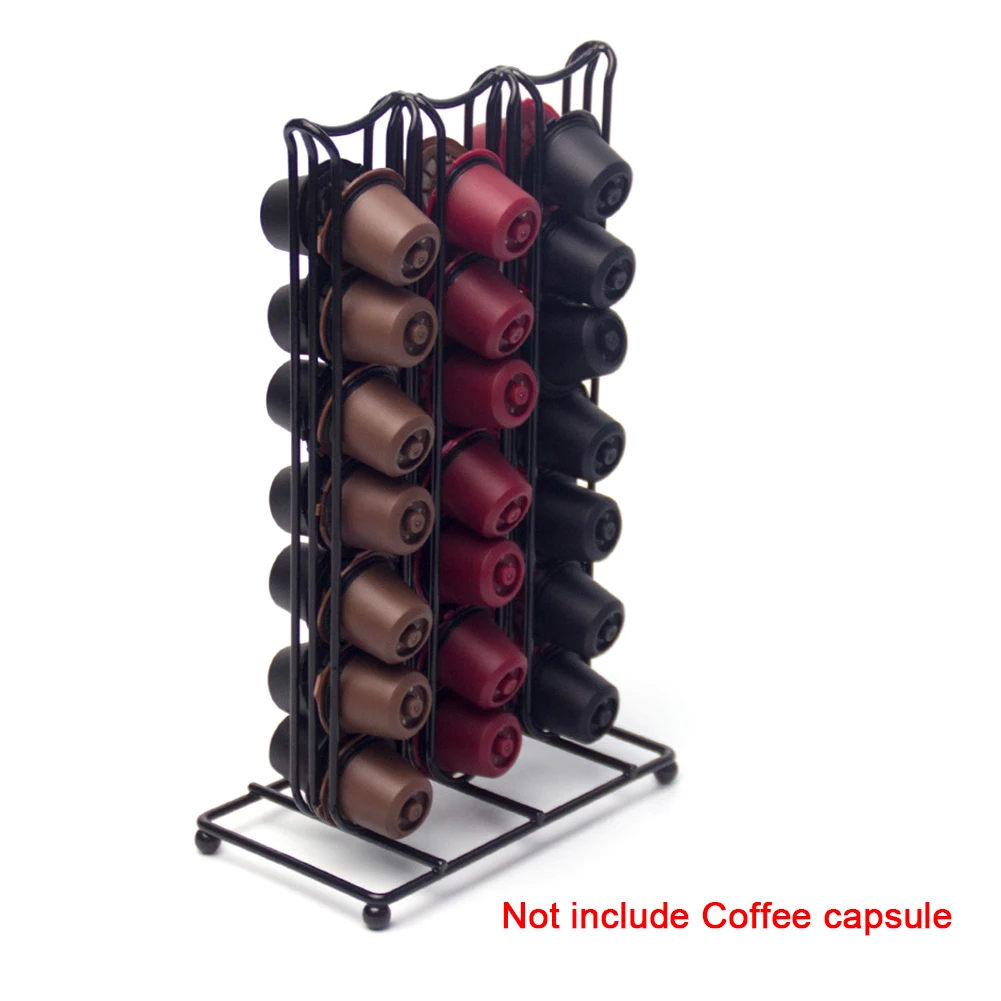  Pod Espresso Storage Rack Coffee Capsule Holders Iron Stand Organizer Dispenser Non Slip Home Filte