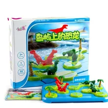 80 вызовов, улучшающие способность мышления детей, динозавр на остров, умные семейные вечерние интерактивные игрушки Монтессори для детей 54