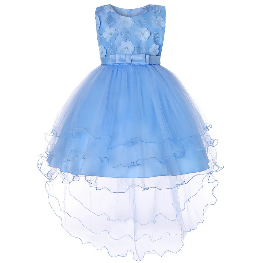 

Baby Girls Birthday Ball Gown Dresses Clothes Children Sleeveless Mesh Princess Dress Infant Party Costume 2-13 Years Vestidos